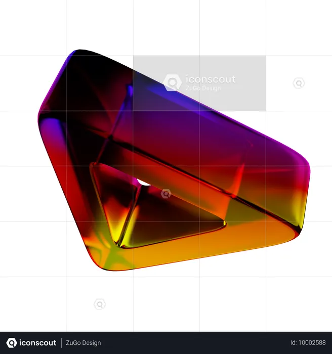 Forma abstracta de cono  3D Icon