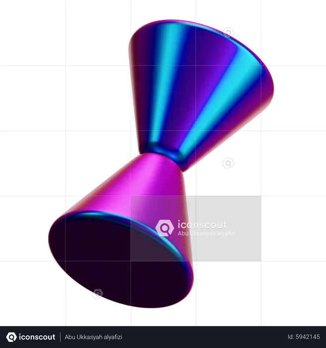 Forma abstracta de cono  3D Icon