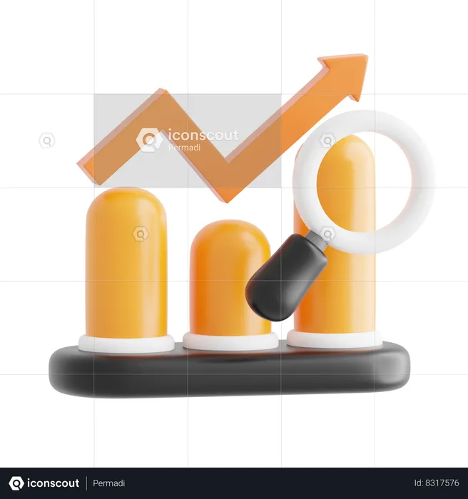 Conocimiento de los datos de investigación  3D Icon