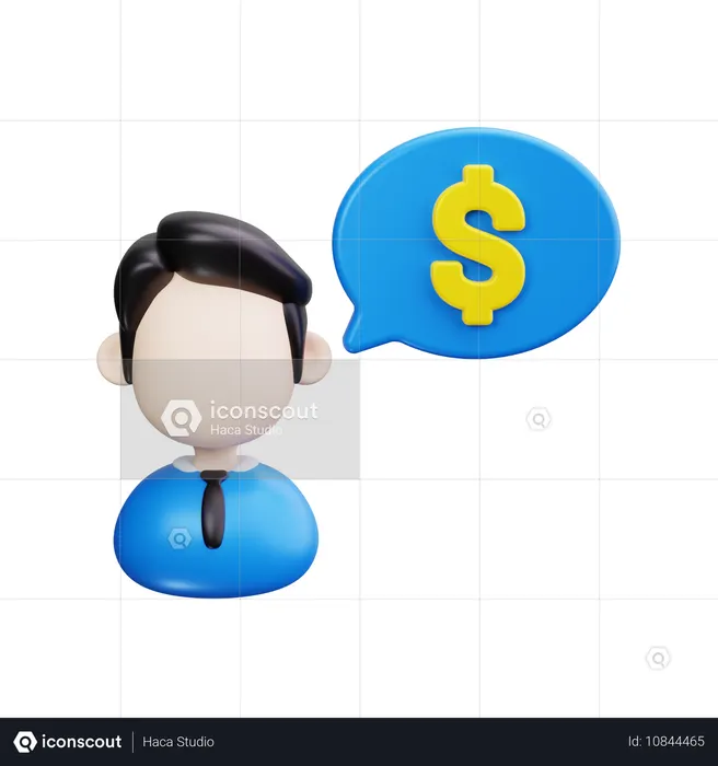 Conseiller financier  3D Icon