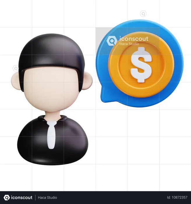 Conseiller financier  3D Icon