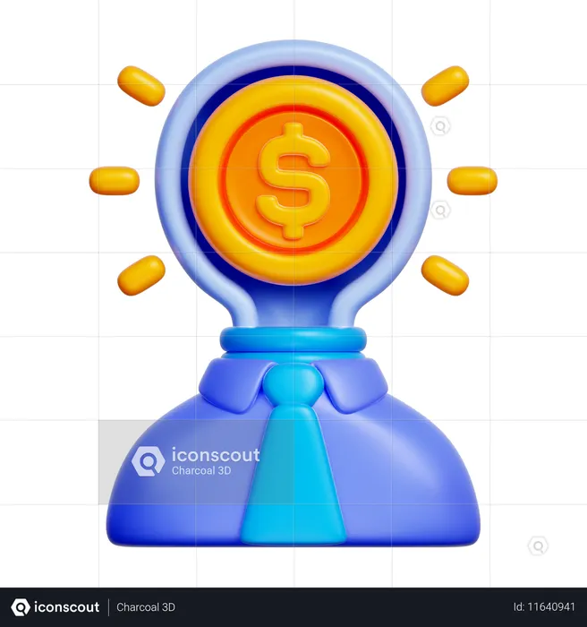 Conseiller financier  3D Icon