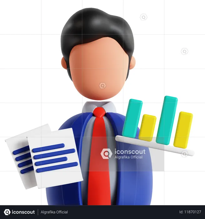 Conseiller financier  3D Icon