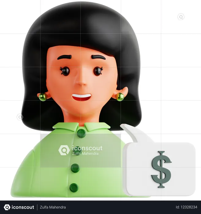 Conseiller financier  3D Icon
