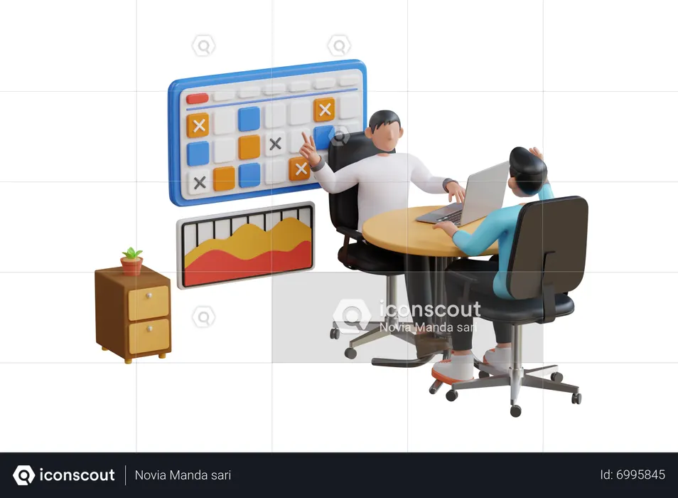 Conseiller financier  3D Icon