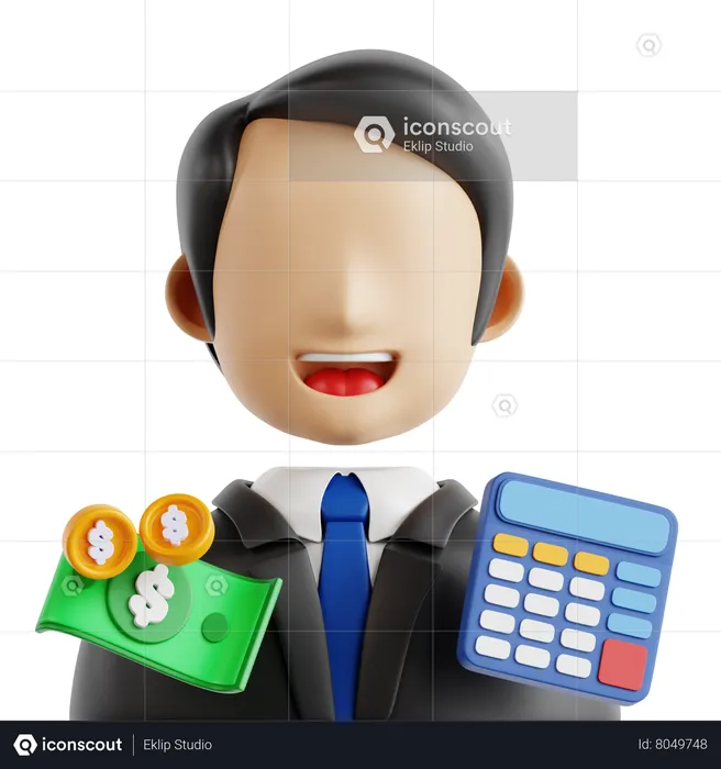 Conseiller financier  3D Icon