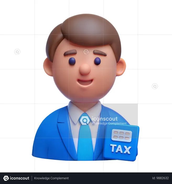 Consultant fiscal  3D Icon