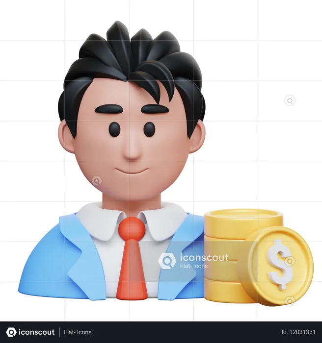 Conseiller masculin  3D Icon