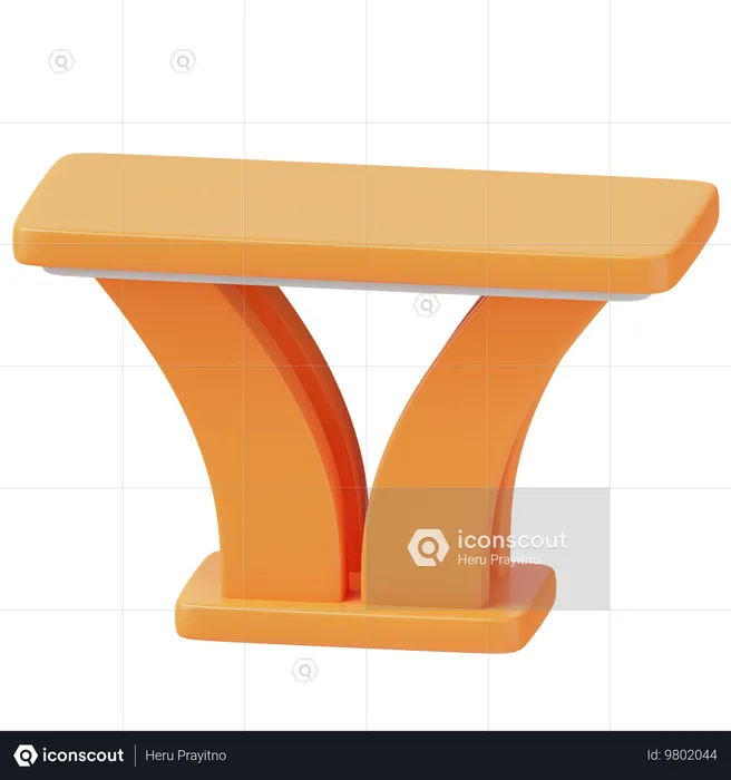 Console Table  3D Icon