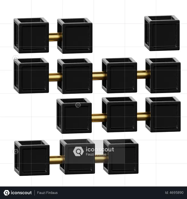 Consortium Blockchain  3D Icon