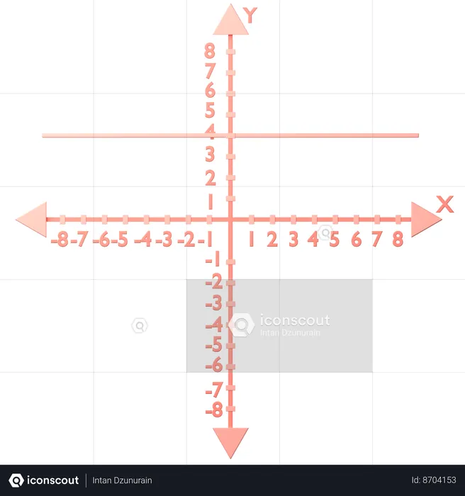 Constante f(x) = uma  3D Icon