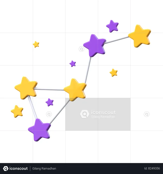 Constelações de estrelas  3D Icon