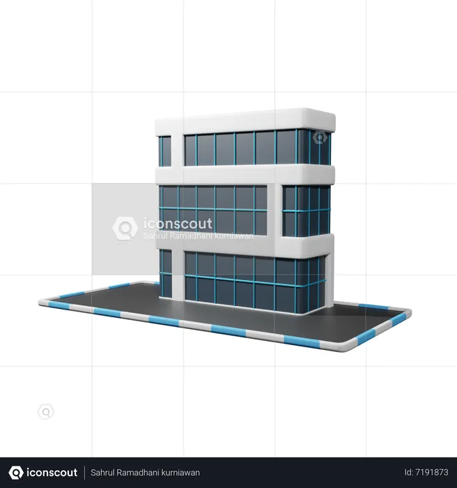 Construção de arranha-céu  3D Icon