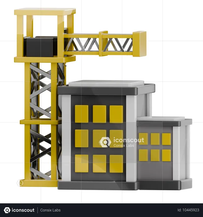 Construction Activity  3D Icon