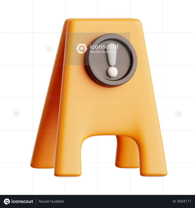 Construction Board  3D Icon