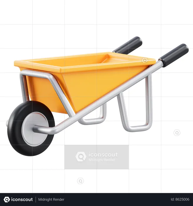 Construction Cart  3D Icon