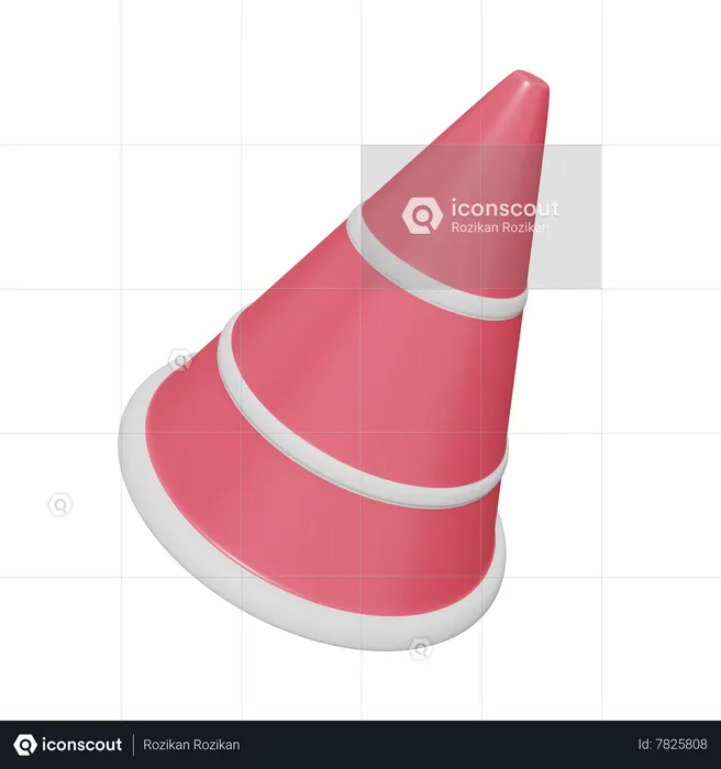 Construction Cone  3D Icon