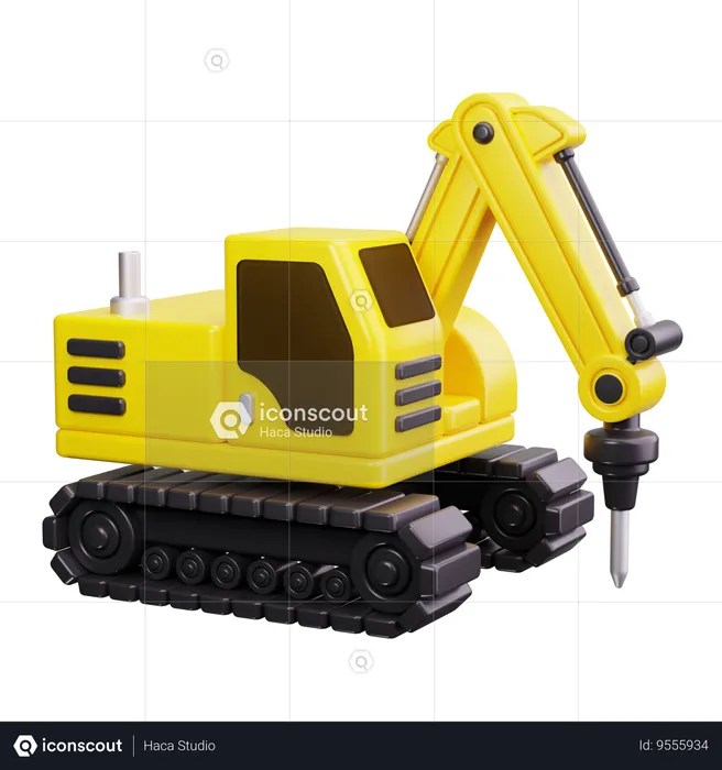 Construction Crane  3D Icon