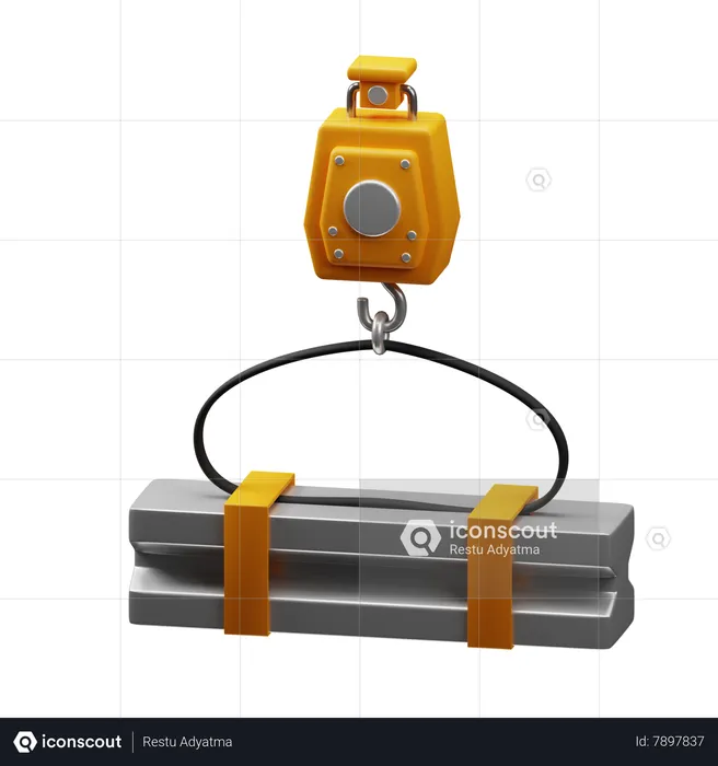 Construction Crane  3D Icon