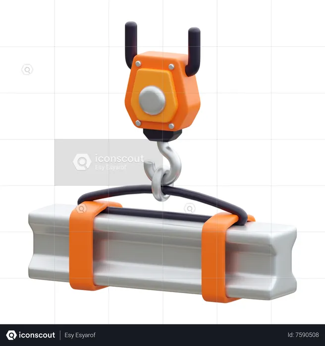Construction Crane  3D Icon