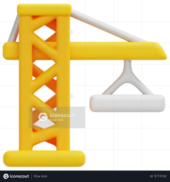 Construction Crane  3D Icon