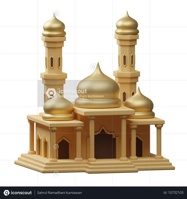 Bâtiment de la mosquée  3D Icon