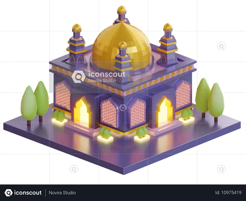 Bâtiment de la mosquée  3D Icon