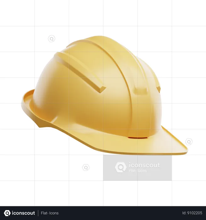 Construction Helmet  3D Icon