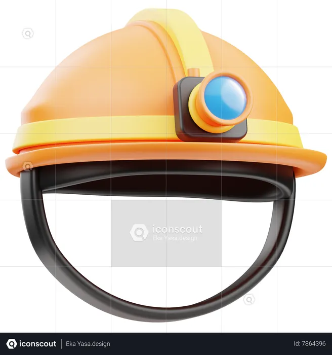 Construction Helmet  3D Icon