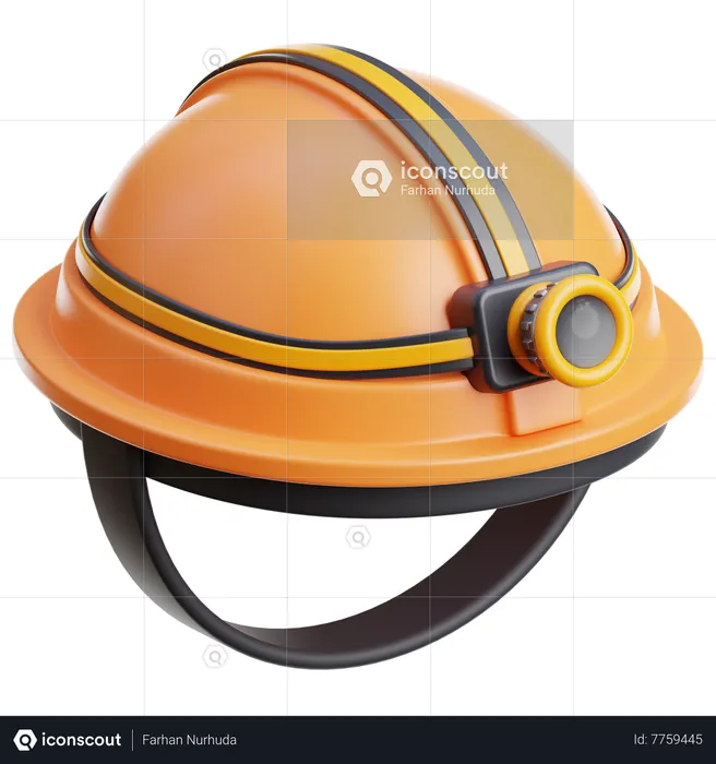 Construction Helmet  3D Icon