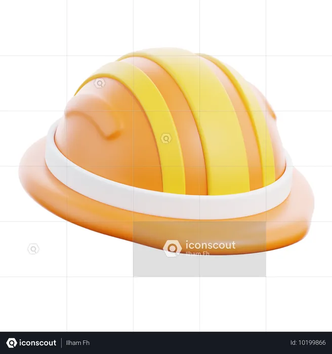 Construction Helmet  3D Icon