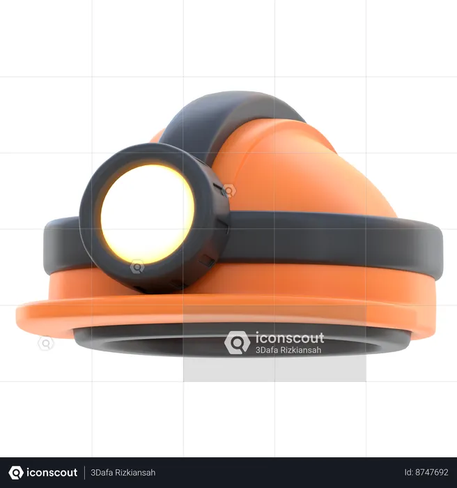 Construction Helmet  3D Icon