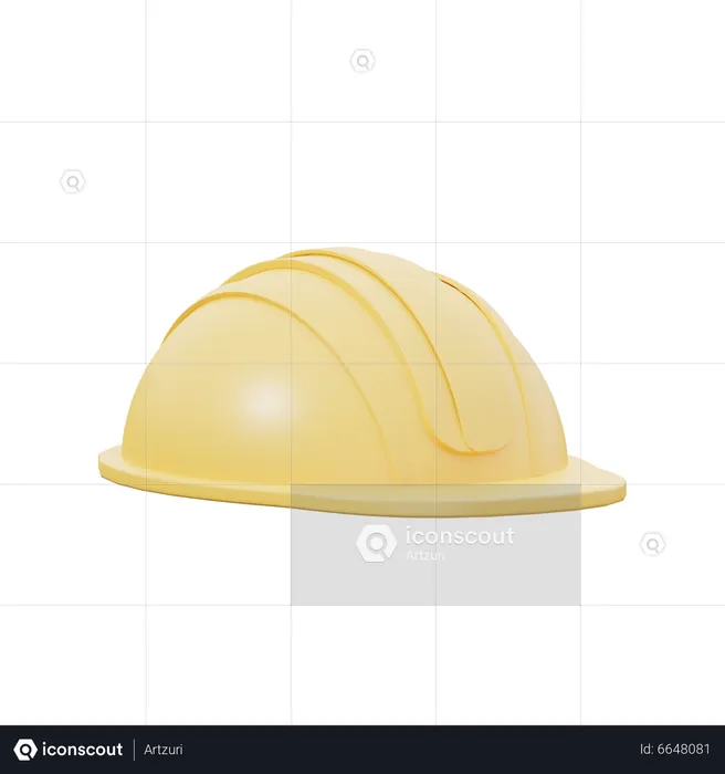 Construction Helmet  3D Icon