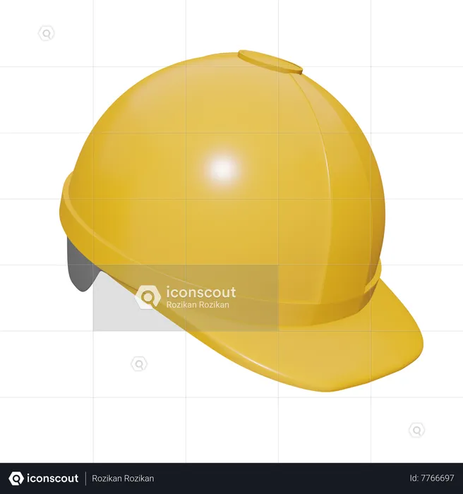 Construction Helmet  3D Icon