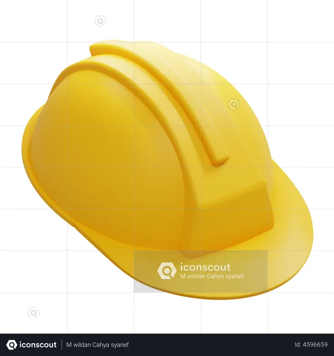 Construction Hat 3D Icon Download In PNG, OBJ Or Blend
