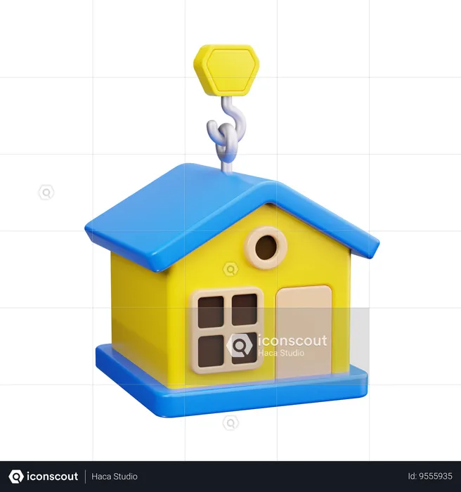 Construction House  3D Icon