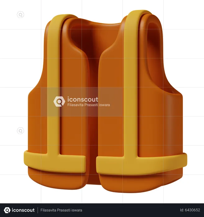 Construction Jacket  3D Icon