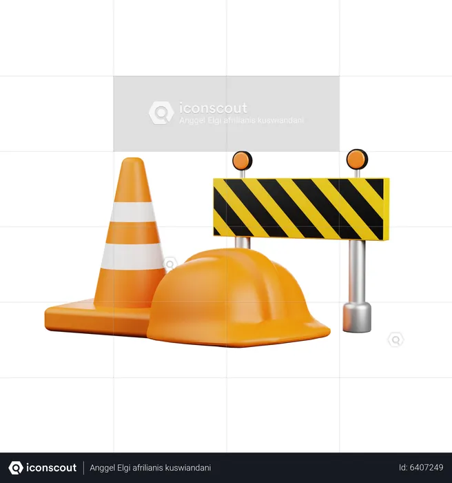 Construction Project  3D Icon