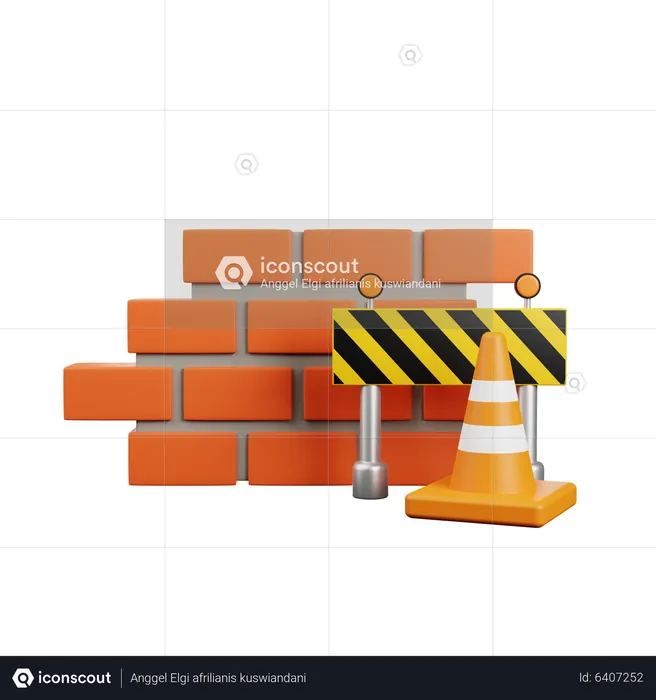Construction Project  3D Icon