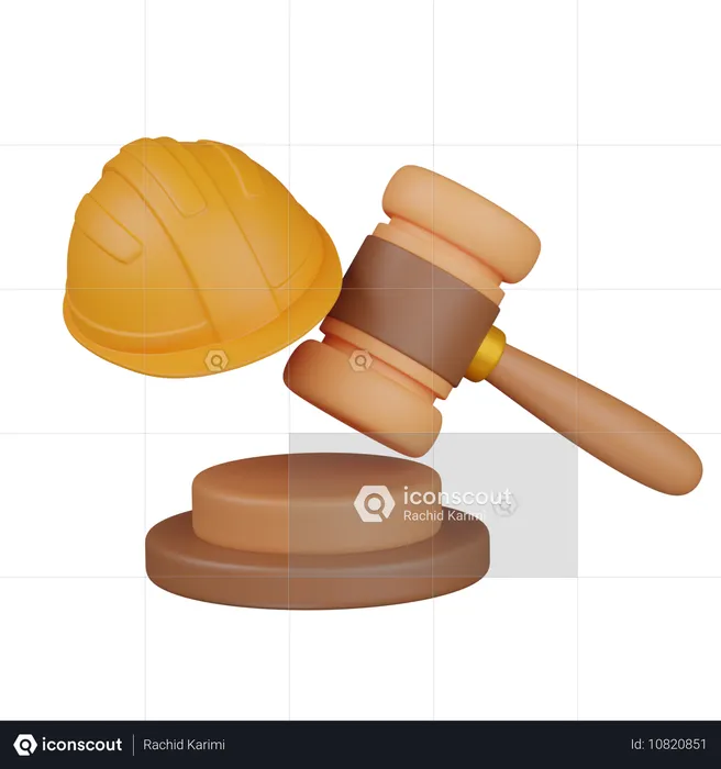 Construction regulation  3D Icon