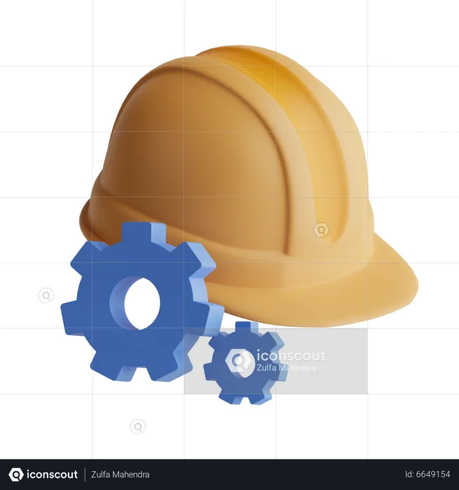 Construction Setting  3D Icon