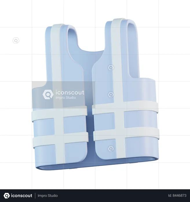 Construction vest  3D Icon