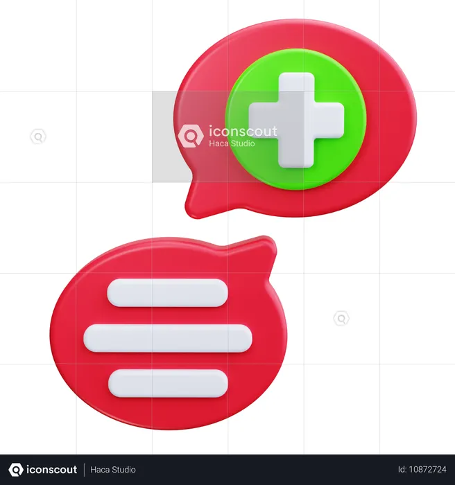 Consulta medica  3D Icon