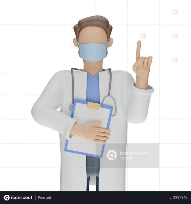 Consulta Médica  3D Illustration