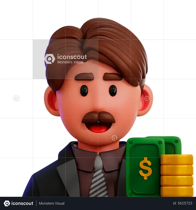 Consultor financeiro  3D Icon