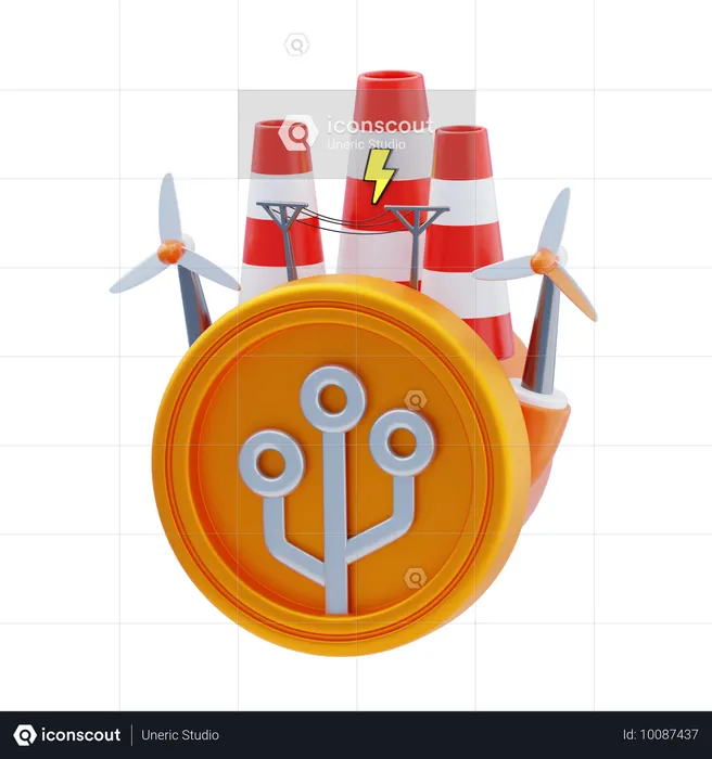 Consumo de energía  3D Icon