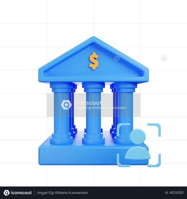 Conta bancária  3D Icon