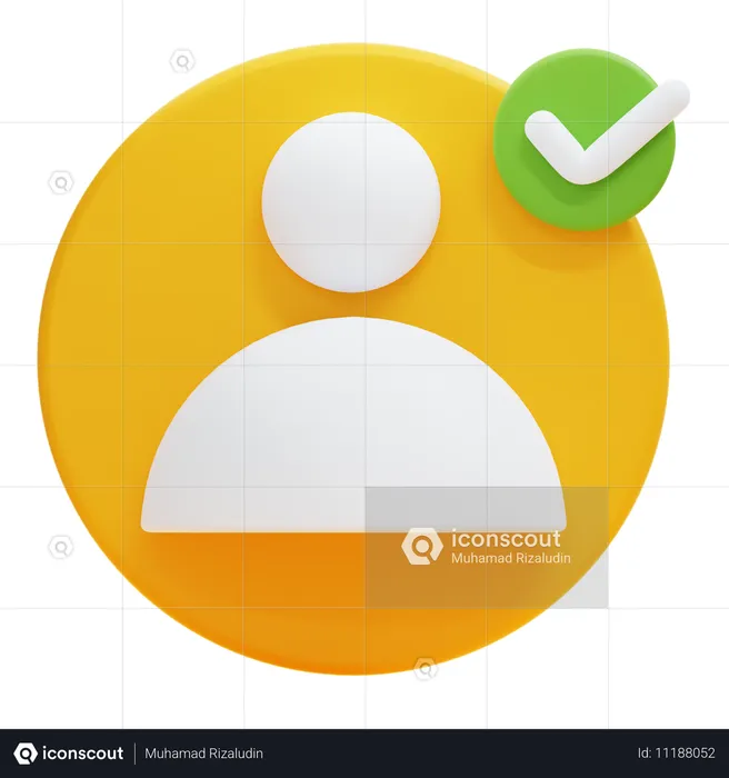 Conta verificada  3D Icon