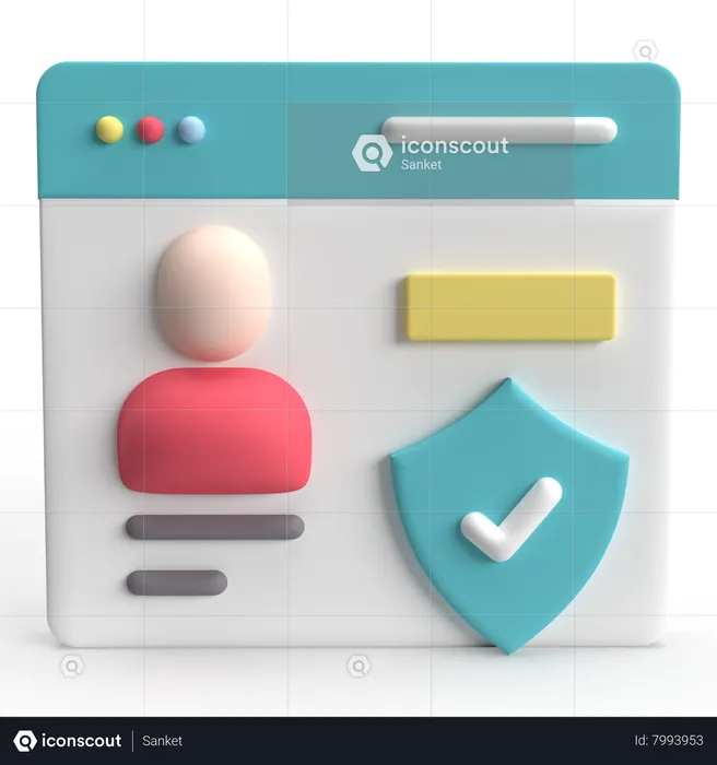 Conta verificada  3D Icon