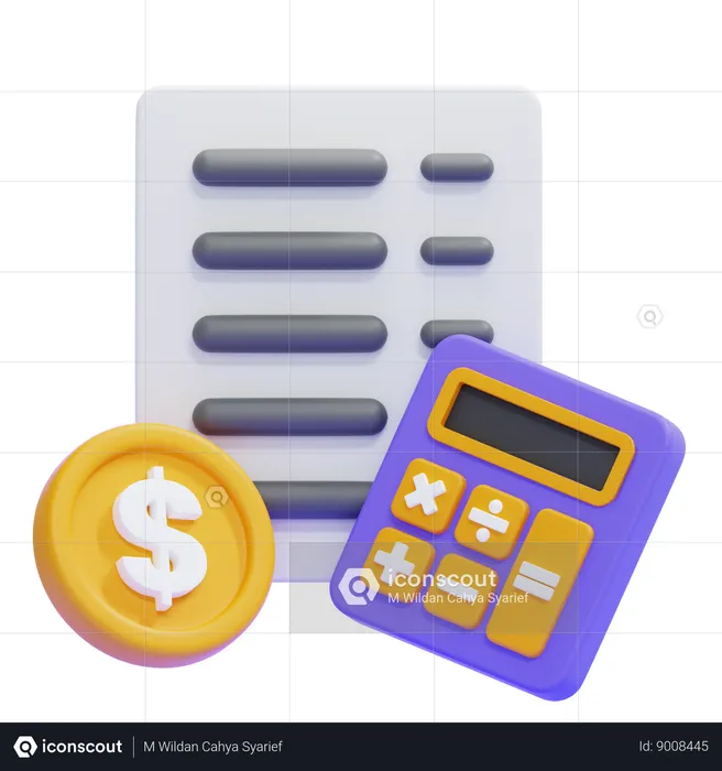 Contabilidad  3D Icon